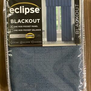 Eclipse Thermaback Blue Blackout Curtains